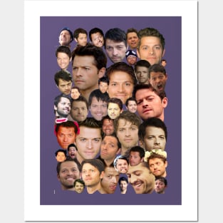 The many faces of Misha Collins Posters and Art